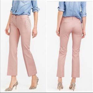 J.CREW Pink Ankle High Rise Pants size 8